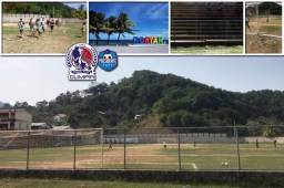 El miércoles 5 de septiembre el Olimpia visitará Roatán para medirse al Galaxy FC por octavos de Copa Presidente. Conocé todo lo que le espera al albo en la isla. Mirá el estado de la cancha donde jugará.