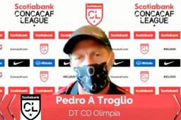 El entrenador del Olimpia, Pedro Troglio, lamentó que los penales los hayan dejado fuera de la competencia y destacó que el equipo viene con la frente en alto.
