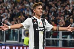 Dybala celebrando uno de sus goles con la camiseta de la Juventus