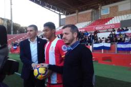Antony Lozano ya luce los colores del Girona FC. Foto Cortesía: Francesc S.Carcassés