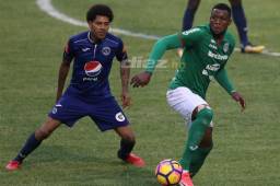 Yustin Arboleda no tuvo una buena tarde en el Nacional, la defensa del Motagua lo anuló. Pese a ello, confía en alzar la copa en el Yankel. Foto DIEZ