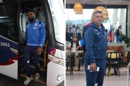 La selección de Honduras ya partió rumbo a Los Ángeles, primero para enfrentar a El Salvador en amistoso y luego a Canadá en la Liga de Naciones. FOTOS: Andro Rodríguez.