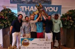 El torneo de pesca en Roatán finalizó el día domingo178 de septiembre y entregó grandes premios a los ganadores. FOTO: Erick Castillo