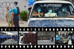 En diferentes partes del país siguen operativos de desinfección y pese al toque de queda, muchas personas han sido arrestadas en San Pedro Sula por no respetar esta disposición. A dos los encontraron circulando buscando cervezas y no fueron perdonados.
