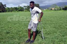 El delantero Carlos Mejía Zapata espera recuperarse a tiempo para poder jugar el Mundial Sub-17 de La India. Fue el goleador de Honduras en Premundial. Foto DIEZ
