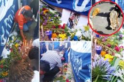 Los aficionados del Motagua llegaron al portón 11 del estadio Nacional.