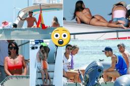 Los tres cracks mundiales Fabregas, Luis Suárez y Lionel Messi pasan juntos sus vacaciones en compañía de sus familiares. Así han sido vistos en Ibiza. FOTOS: Cortesía de SplashNews.com