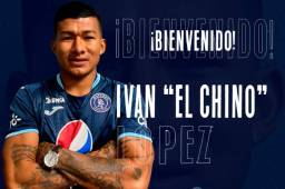 Iván 'Chino' López ya firmó contra y posó con la camisa del Motagua. El jugador regresa al equipo donde militó en reservas.