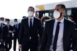 Real Madrid viajó a Inglaterra para preparar el partido de semifinales ante el Chelsea.