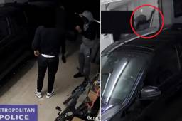 Momento en que Gabriel es víctima de un asalto por dos sujetos en su vivienda.