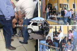 Momento muy duro el que vive el exjugador del Olimpia y Motagua, Rubén Matamoros al tener que velar a su esposa e hijo tras el accidente de tránsito. (FOTOS: Estalin Irías)