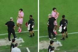 David Ruiz salió tocado en el juego homenaje a Lionel Messi con el Inter Miami.