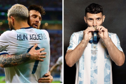 La reacción de Messi luego de que el “Kun” Agüero anunciara su retiro del fútbol: Así recordó la Copa América