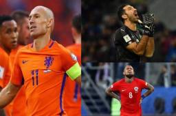 Italia,Holanda y Chile son tres de las selecciones que no van a poder asistir al mundial de Rusia.