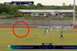 Así fue el gol de Guayana Francesa ante la Selección de Honduras.