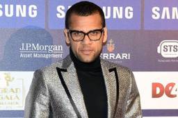 Dani Alves durante la Gala del Calcio Italiano.