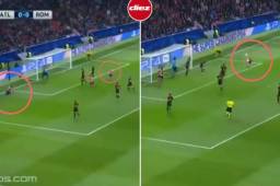 Griezmann anotó un golazo en una especia de chilena ante la Roma.