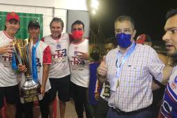 El presidente del Olimpia, Rafael Villeda, le dedicó un mensaje a las personas que estuvieron en la gesta del tetracampeonato que consiguieron bajo el mando del técnico Pedro Troglio.