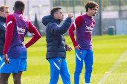 Xavi Hernández pide a los jugadores mucha intensidad y que compitan al máximo.