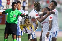 Jorge Claros y Tato García cuestionaron la labor arbitral del silbante Erick Andino en el clásico contra Olimpia.