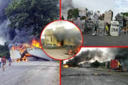 Honduras vivió una intensa jornada de protestas en la que la violencia volvió a florecer. En Villanueva quemaron dos rastras, en El Progreso, Yoro, se quemó un posta policial y en Choloma se derribaron torres eléctricas para cerrar la calle.