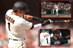 Mauricio Dubón brilla con los Gigantes: anota carrera, impulsa otra y realiza doble en triunfo ante Marlins en la MLB