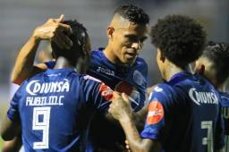 Juan Pablo Montes anotó doblete en el triunfo de Motagua 3-2 ante el Portmore United.