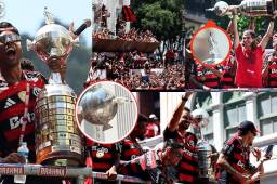 Copa Libertadores: los jugadores del Flamengo quebraron el trofeo, saqueos y heridos en la celebración que se realizó en Río de Janeiro.