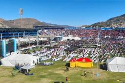 Imagen del Estadio del Nacional previo a la toma de posesión de Xiomara Castro.