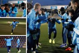 El nuevo fichaje del Barça, Kevin Prince Boateng, realizó hoy su primer entrenamiento y entró en la lista de convocados para el juego ante Sevilla en Copa del Rey. FOTOS: FC BARCELONA