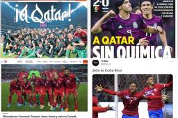 En Costa Rica están ilusionados, mientras que la prensa mexicana no perdona a Tri pese a su clasificación a la Copa del Mundo.