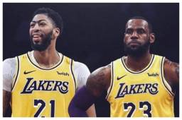 LeBron James le dio la bienvenida en su cuenta de Instragram a Anthony Davis a los Ángeles Lakers.