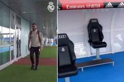 Distanciamiento que tendrán los jugadores de Real Madrid y Eibar cuando les toque enfrentarse.