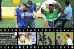 Marathón se ha coronado campeón de Honduras frente a Motagua en el estadio Yankel Rosenthal. Diego Vázquez dirigió desde la gradería y al final hubo desanimo y mucha tristeza.
