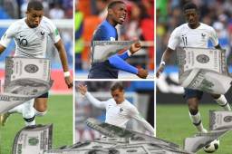 La Selección de Francia es de las más caras del Mundial de Rusia, sus jugadores tienen un precio bien elevado. Su ftbolista más caro es Mbappe que cuest 139 millones de lempiras.