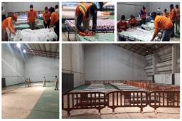 Copeco habilitó en la Villa Olímpica de Tegucigalpa una sala de aislamiento temporal para pacientes asintomáticos de coronavirus que requieran estar bajo vigilancia.