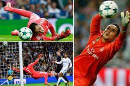 Keylor Navas se lució en Champions frente al Tottenham y se ganó a toda la gradería que aplaudió cada una de sus atajadas.