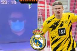 Raiola y el padre de Haaland fueron vistos en Madrid para reunirse con los directivos del conjunto merengue.