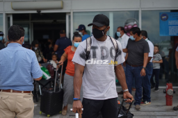 El capitán de la Selección de Honduras llegó a San Pedro Sula para incorporarse a la concentración.