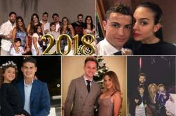 Llegó el año 2018 y jugadores del FC Barcelona, Real Madrid, PSG, Bayern Múnich le dieron la bienvenida.