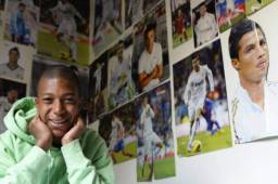 La imagen de Mbappé de niño junto a las imágenes de Cristiano Ronaldo