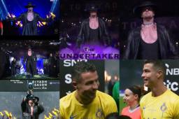 ‘The Undertaker’ visita a Cristiano Ronaldo: así fue la entrada épica del luchador en la final entre el Al-Hilal y Al-Nassr