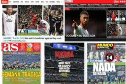 El equipo merengue quedó eliminado de la Champions League y muy lejos de la posibilidad de conseguir un titulo esta temporada. Los importantes medios del mundo hicieron eco de la debacle que sucedió contra el Ajax.