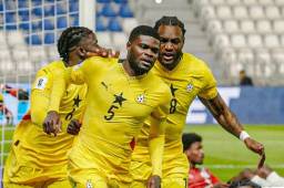 El exjugador del Atlético de Madrid, Thomas Partey, fue la gran figura del partido.