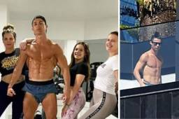 Cristiano Ronaldo pasa la cuarentea por el coronavirus en su casa de Portugal junto a su familia.