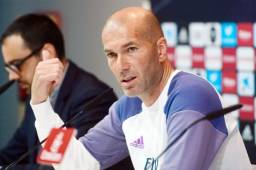 El entrenador del Real Madrid, Zinedine Zidane, habló de su posible no continuidad en el banquillo del equipo blanco la próxima temporada. Foto AFP