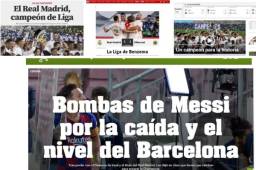 La prensa mundial destaca la nueva conquista del Real Madrid en la Liga de España, pero Messi también se ha robado la atención de los medios con sus explosivas declaraciones.