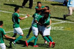 Con goles de Yustin Arboleda (2) y uno de Yaudel Lahera, Marathón le ganó la serie al Real España.