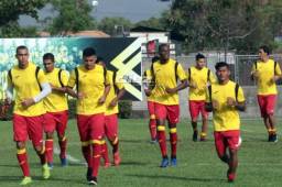 Real España se alista para enfrentar el sábado en el Morazán al San Carlos de Costa Rica en su segundo amistoso internacional. Fotos Gilberto Sierra