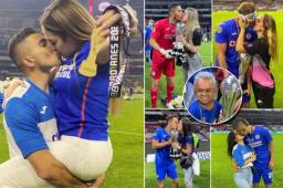 Las imágenes de los jugadores de la Máquina festejando con sus bellas parejas en el Estadio Azteca. Además un invitado inesperado tras finalizar el partido.
